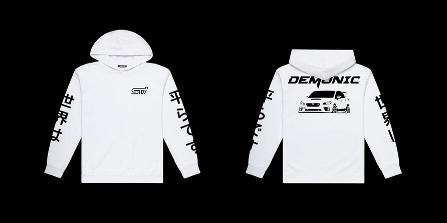 demonic car club hoodie design